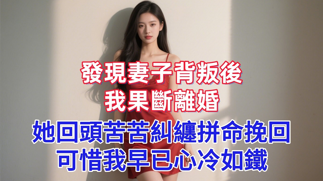發現妻子背叛後，我果斷離婚，她回頭苦苦糾纏拼命挽回，可惜我早已心冷如鐵