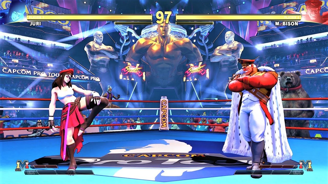 True Boss Juri vs M. Bison (Hardest AI) - STREET FIGHTER V