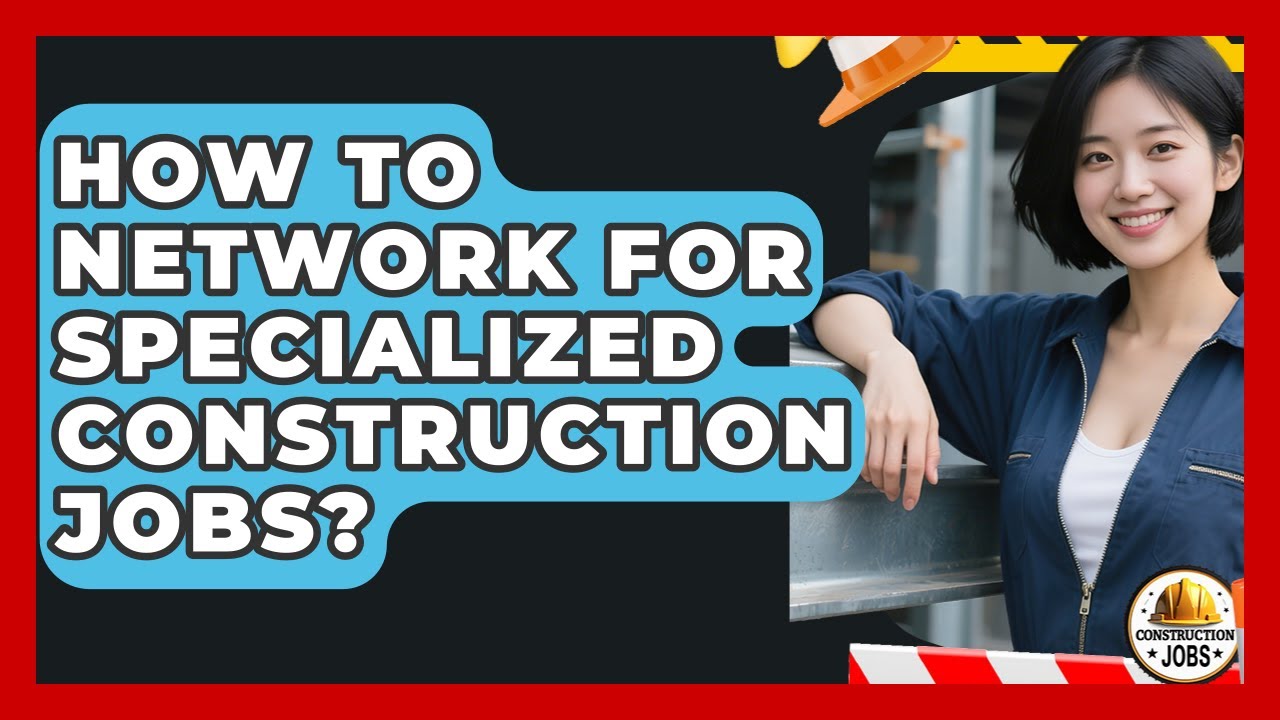 How To Network For Specialized Construction Jobs? - Construction Jobs