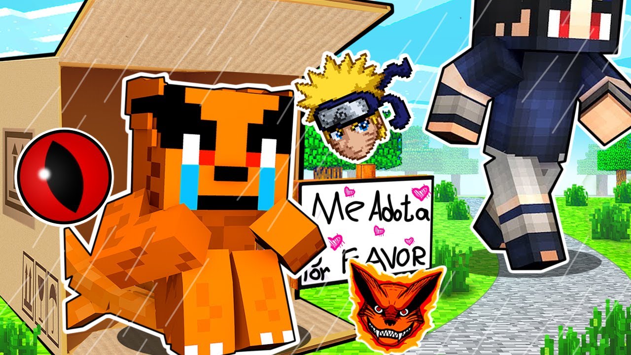 NINGUÉM quer adotar o BEBÊ KURAMA no Mundo de NARUTO  𝗡𝗢 Minecraft