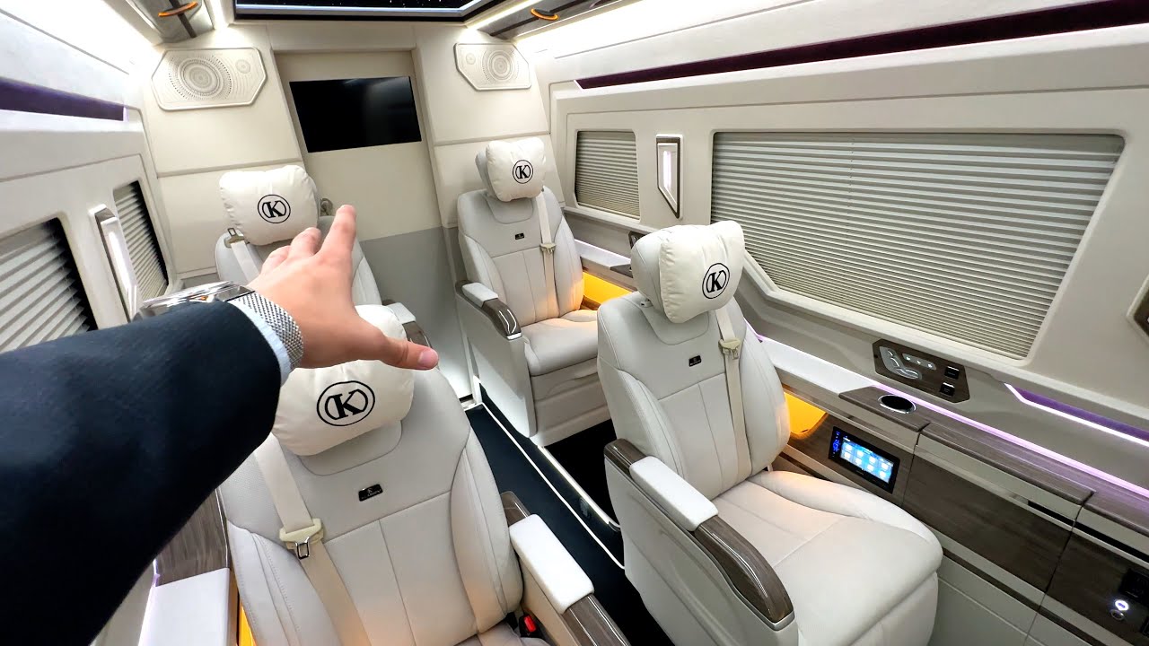 Mercedes Sprinter VIP Luxury VAN 2024 года — полный обзор интерьера и экстерьера