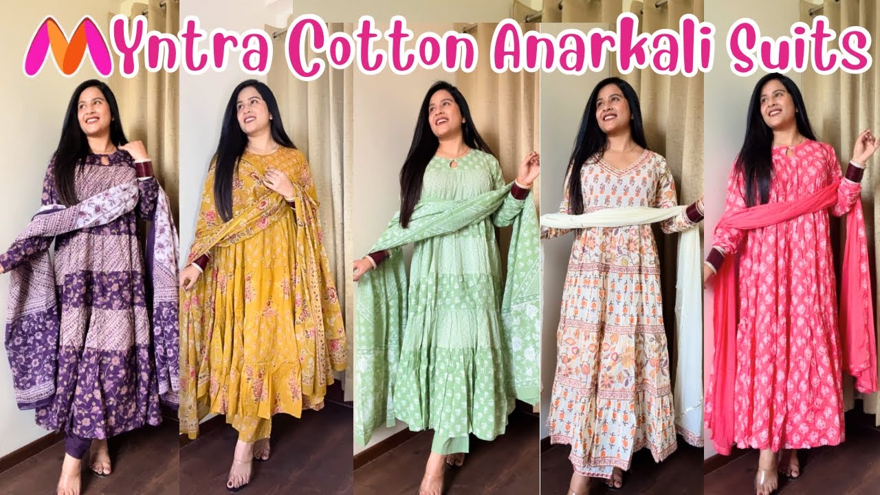 Myntra Cotton Anarkali Kurta Set  Haul🌸 || Libas Cotton Kurta Set For Rakshabandhan