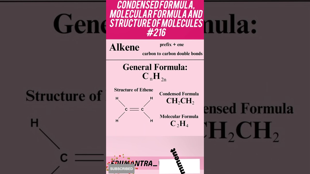 General formula, condensed formula, molecular formula and structure of molecules #216 #iitneet #pw