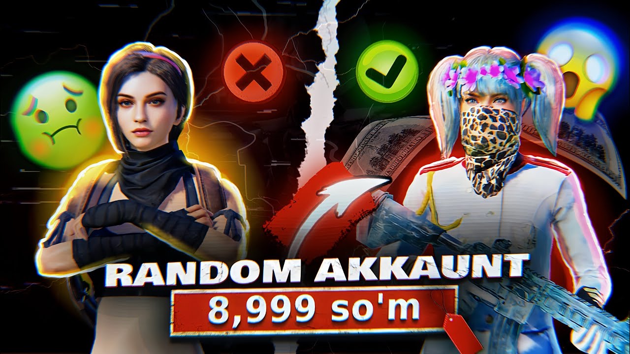 6 TA RANDOM AKKAUNT😍 | 8,999 SO’MLIK AKKAUNTLAR OBZORI😇
