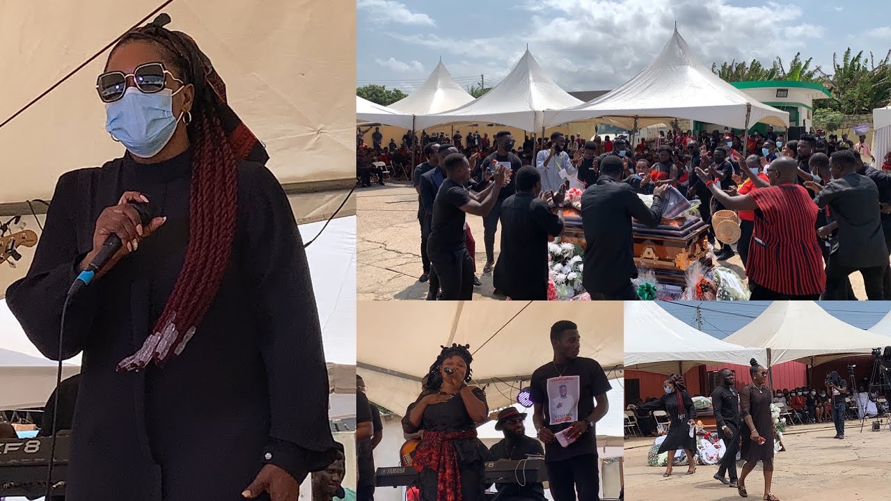 Gospel Celebrities,Piesie Esther,Rose Adjei,Rama Antwi, Ob Nartey etc.Storms Nii Lankwei’s Funeral