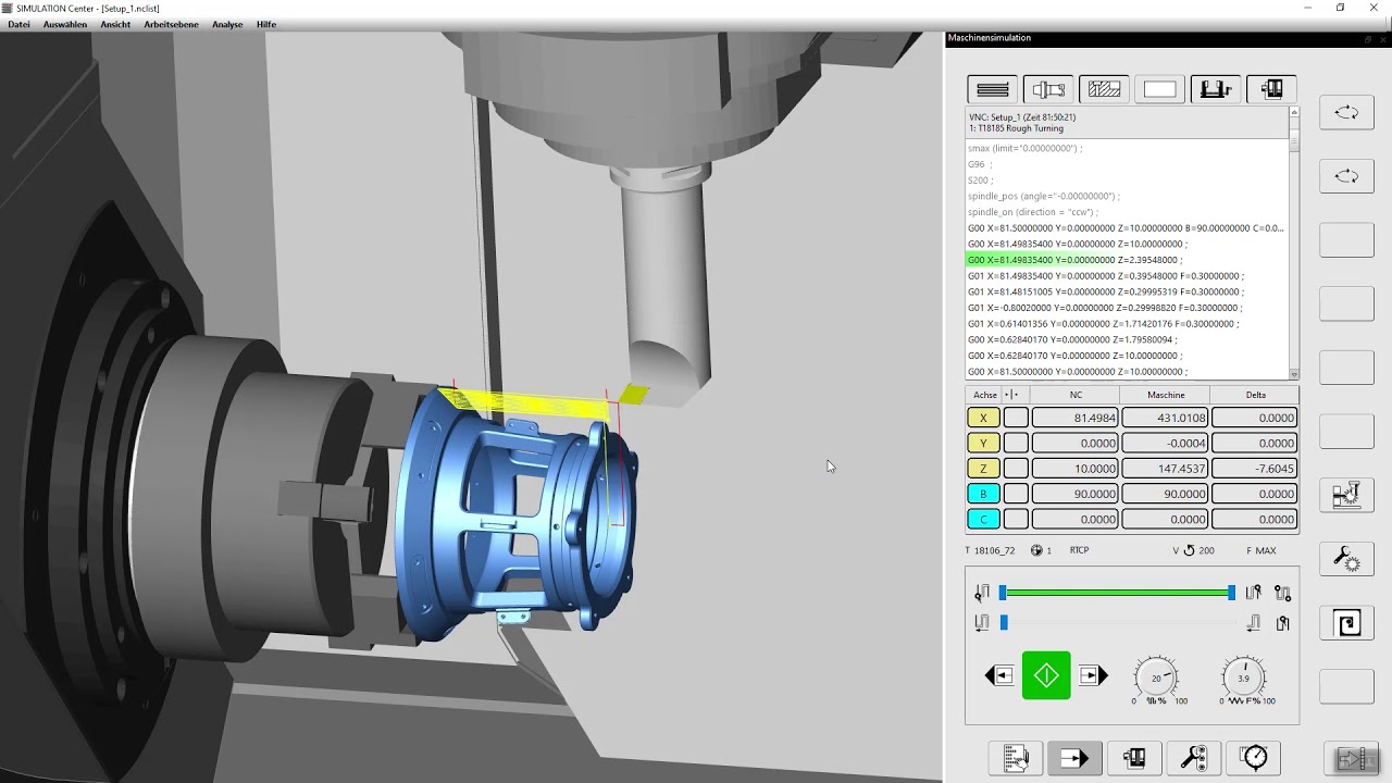 hyperMILL 2021.1 SIMULATION Center
