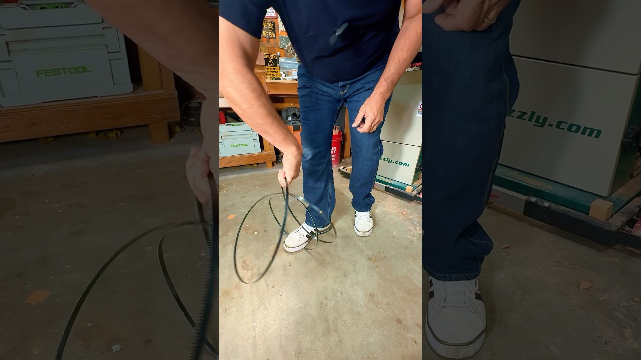 How To Fold A Bandsaw Blade Into A Circle!