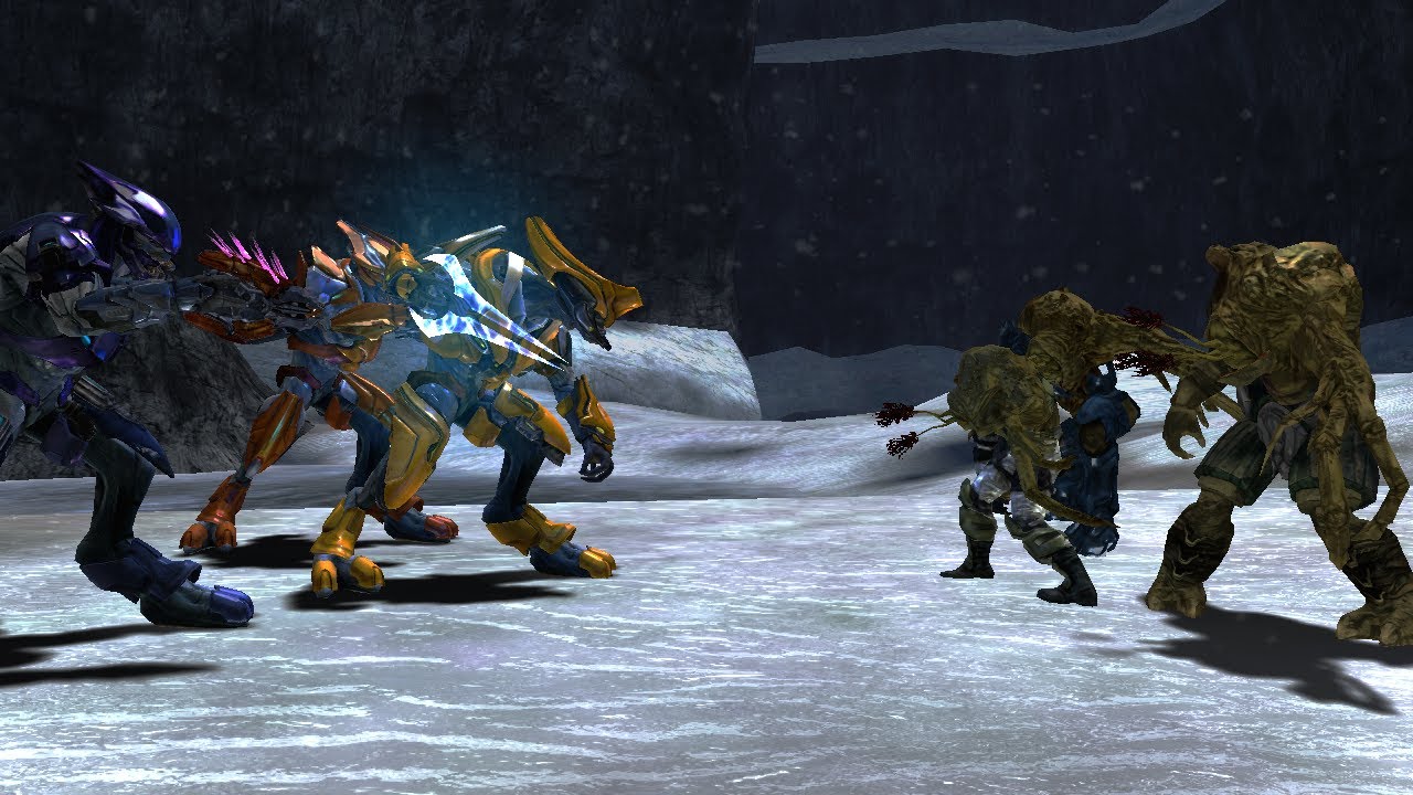 Halo Reach Elites VS. Halo 3 Flood