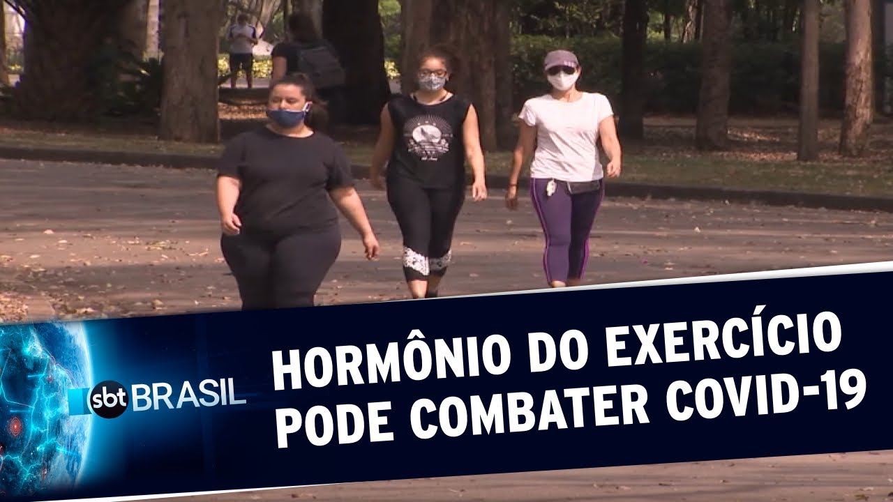 Hormônio produzido durante exercícios físicos ajuda a combater a Covid-19 | SBT Brasil (14/08/20)