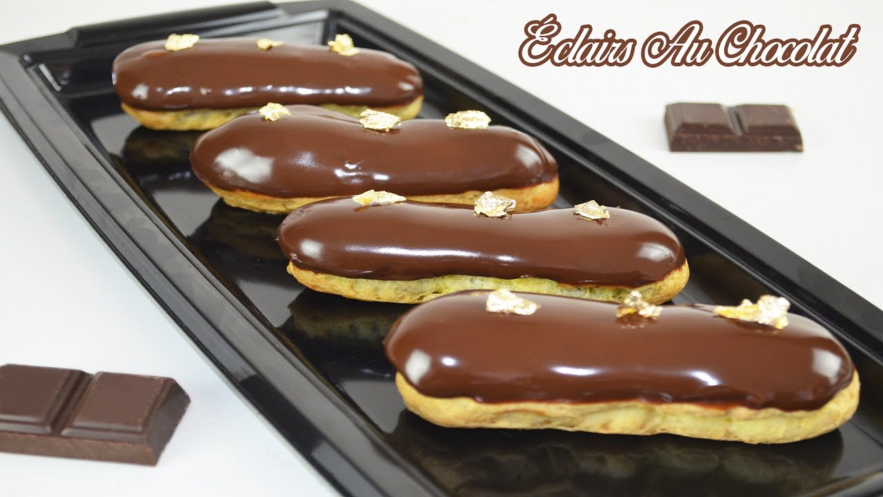ÉCLAIRS AU CHOCOLAT - GLAÇAGE ULTRA BRILLANT