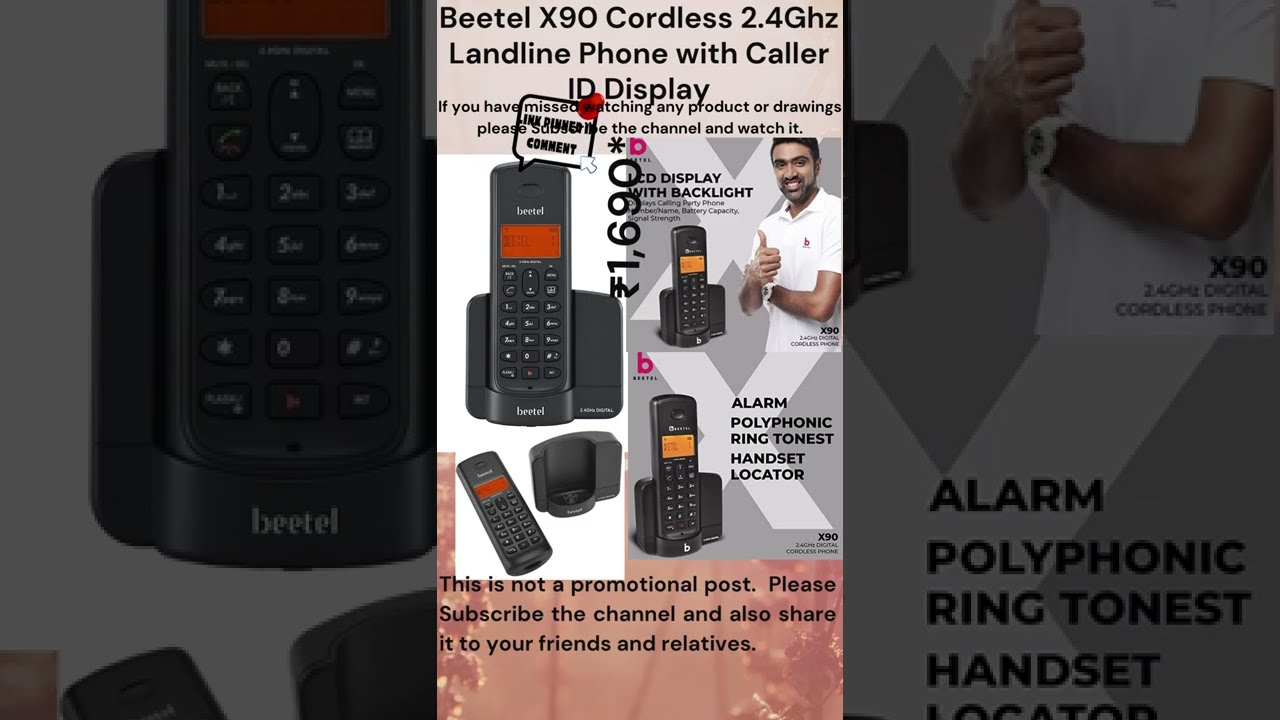 ||  Beetel X90 Cordless 2.4Ghz Landline Phone with Caller ID Display || Secret Mrs. || #shorts