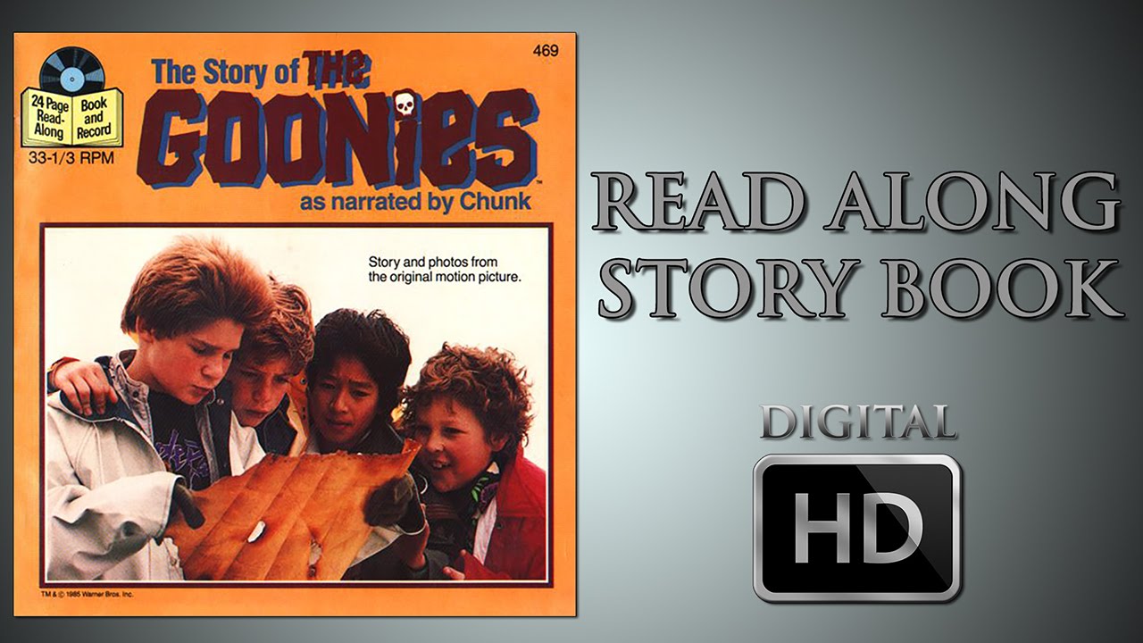 The Goonies - Read Along Story Book - As narrated by Chunk - Jeff Cohen - Corey Feldman - Digital HD