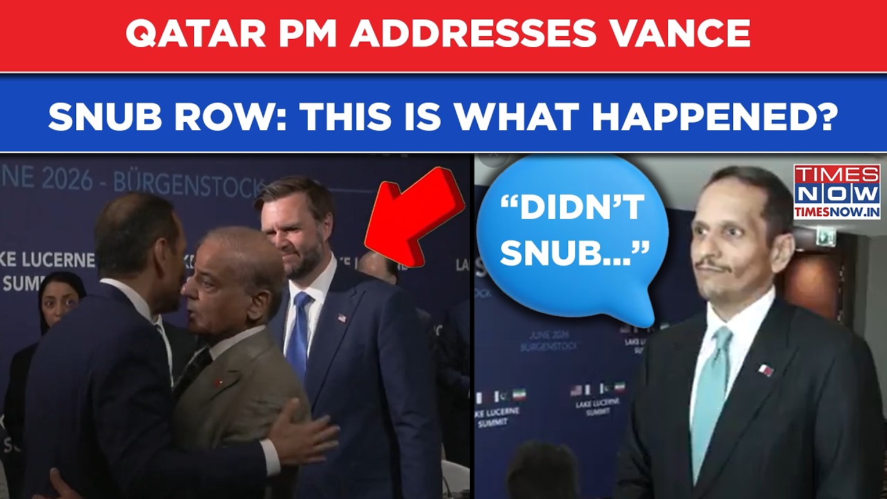 Qatar PM Breaks Silence On Vance 'Snub' Row, Reveals What Really Happened In Geneva