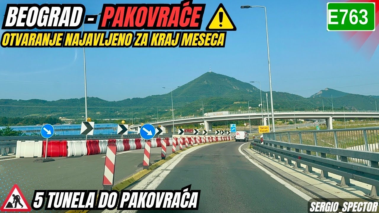 Beograd - Pakovraće Autoput Milo&scaron; Veliki, 5 Tunela i 104,6 km od rampe do rampe #milosveliki
