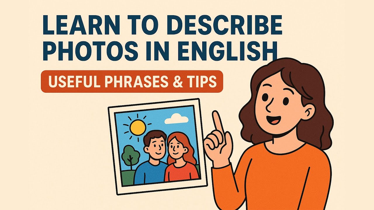 Learn to Describe Photos in English | Useful Phrases & Tips
