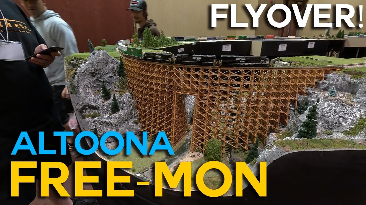 Free-moN Layout Flyover - Altoona N-Scale Convention