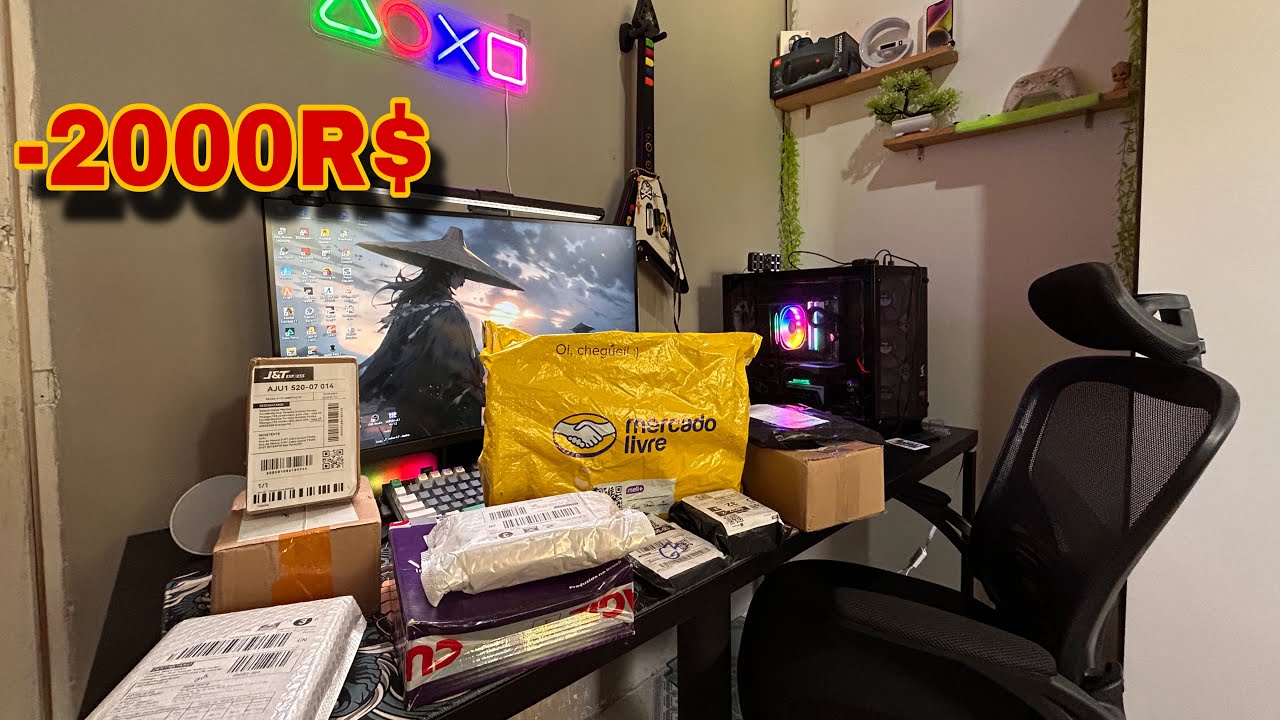 Mega Unboxing De produtos Essenciais para o Setup |Compras do Aliexpress e Shopee PT: 3
