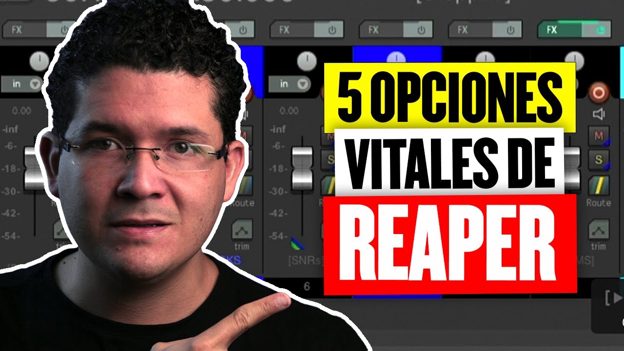 5 opciones de REAPER que tienes que ACTIVAR hoy o LAMENTARTE mañana!