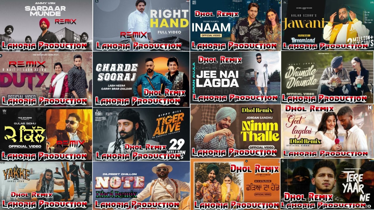New_November_2023//Nonstop Mashup  Punjabi Dhol Remix Songs Dj Jyot By Lahoria Production