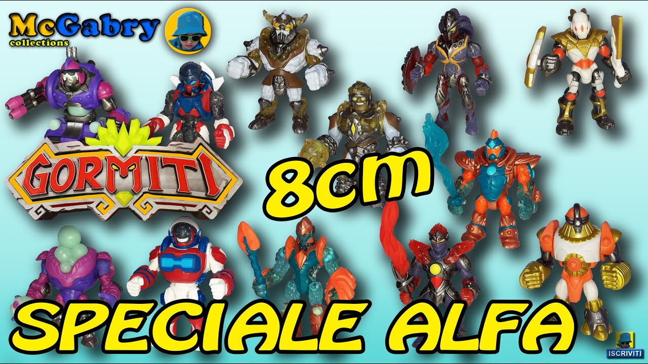 GORMITI ALFA 8cm SPECIALE COLLEZIONE COMPLETA-COSI' NON LI AVETE MAI VISTI-GIOCHI PREZIOSI