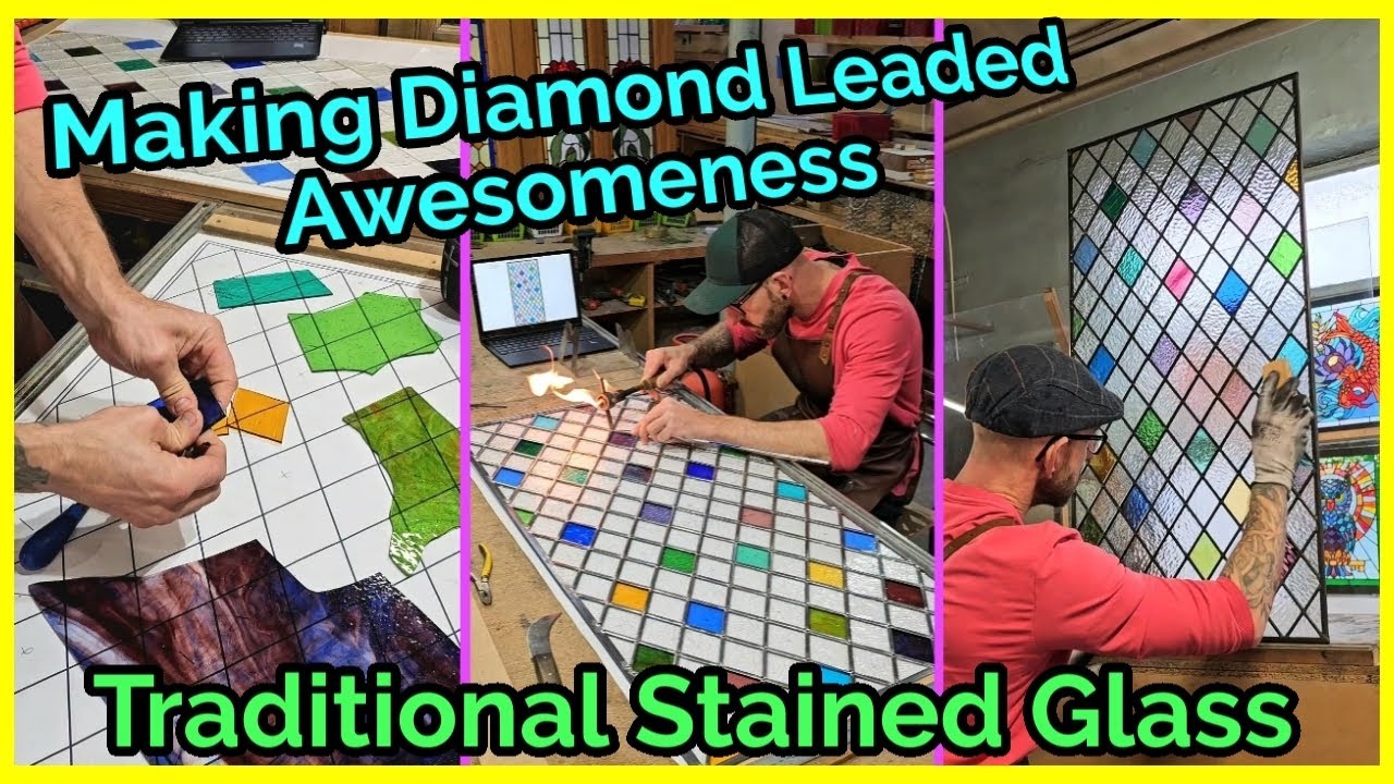 I Made This Diamond Leaded Stained Glass Awesomeness
