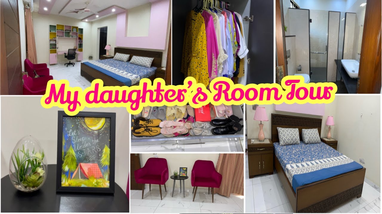 My daughter's room tour|bedroom tour|bedroom decor & organisation|tarab's bedroom makeover