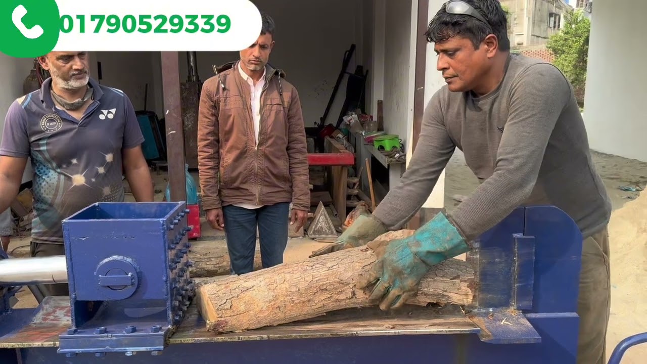 গাছ কেটে লাকড়ী তৈরী করার মেশিন /lakri farar hydrulic machine 01790529339 prise 150000 taka