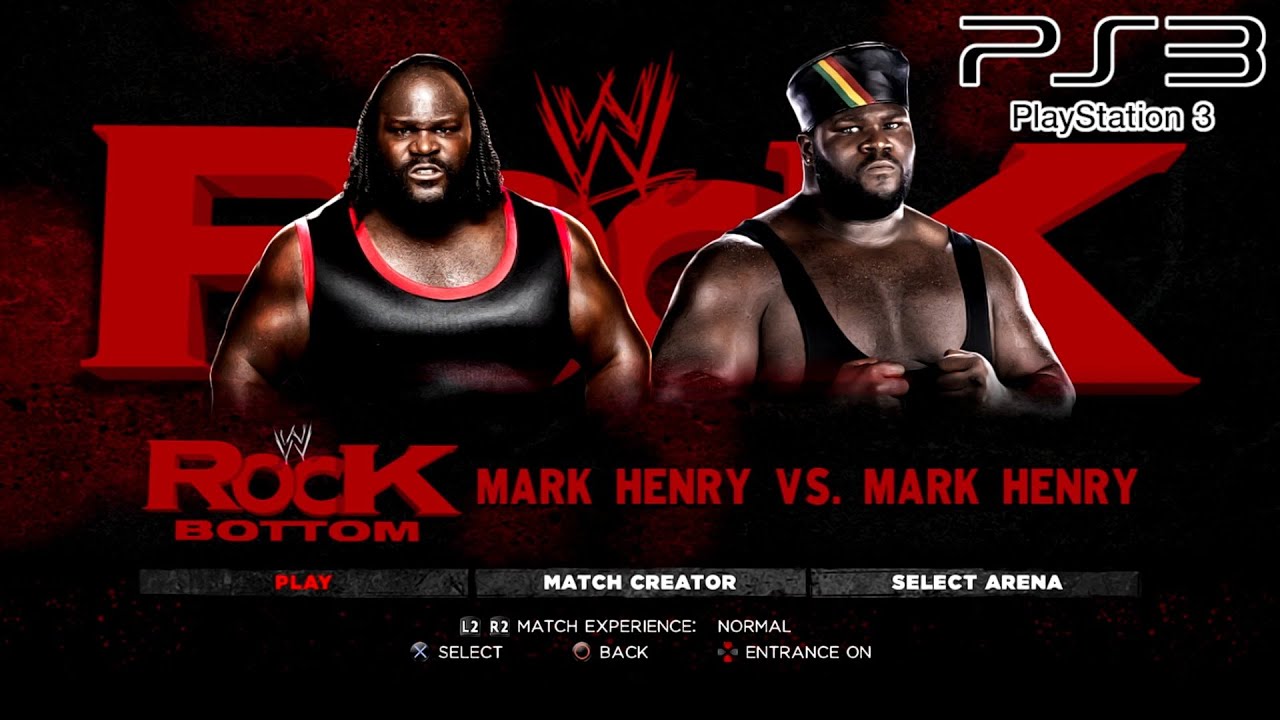 WWE '13 PS3 - Mark Henry VS Mark Henry '98 [2K][mClassic]