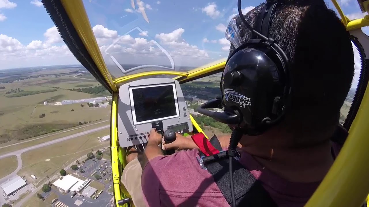 First flight of cgs hawk light sport aircraft at factory