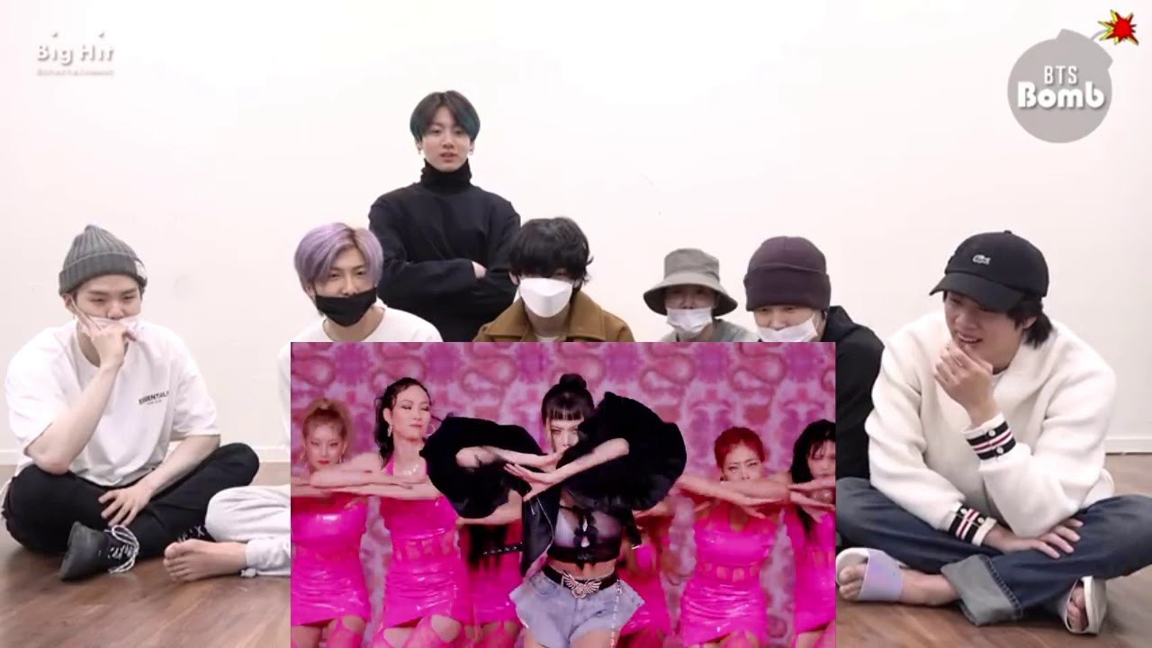 BTS reaction hyunA 