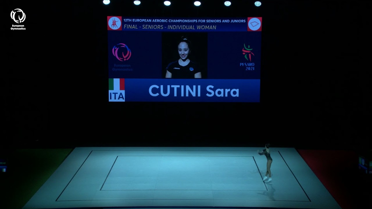 Sara CUTINI (ITA) - 2021 Aerobics Europeans, Individual Women final