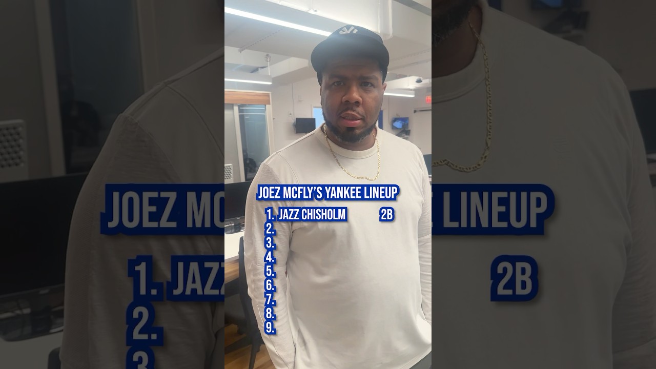 Manager Joez McFly&rsquo;s 2025 Yankees starting lineup #mlb #baseball #yankees #lineup