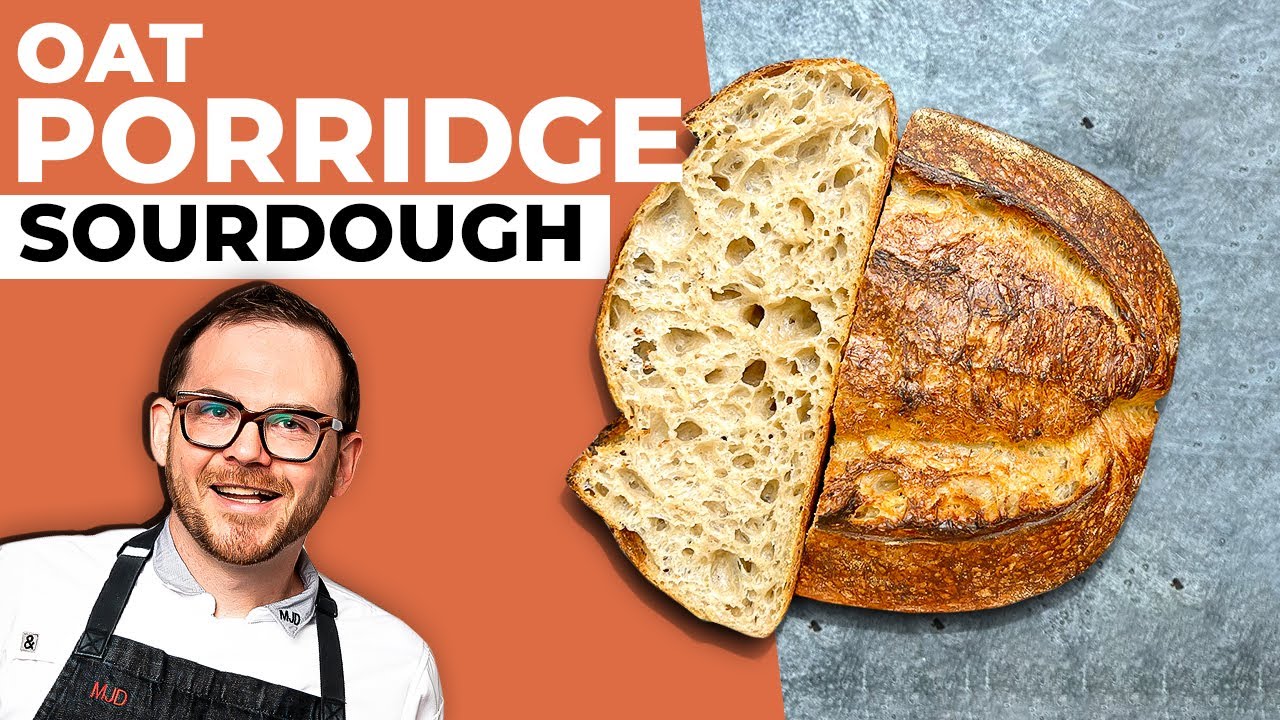 Caramelized Honey, Brown Butter and Oat Porridge Sourdough |How to Make Sourdough Porridge Bread