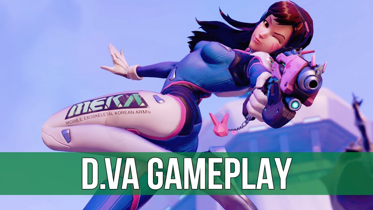 Overwatch Beta: D.Va Gameplay!