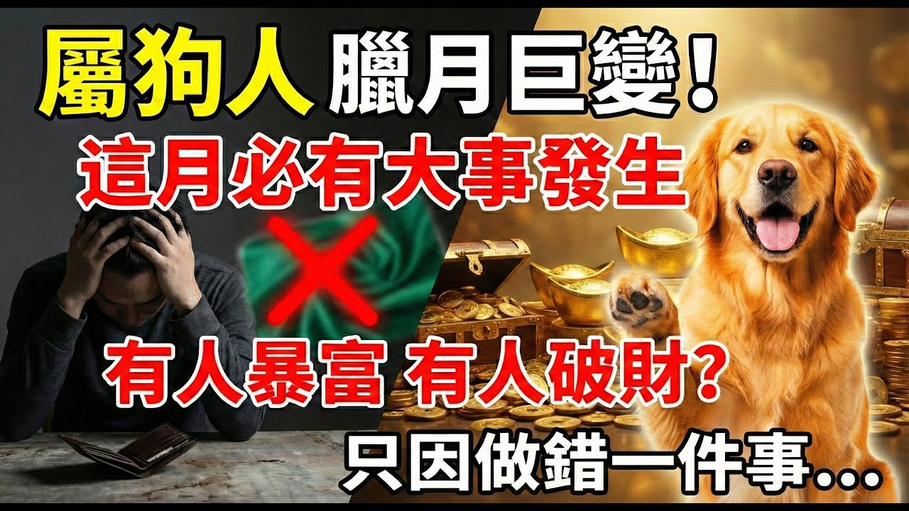 別再傻傻等運氣！生肖狗在「這個月份」必有大事發生，有人暴富有人卻破財？看完你就明白了！