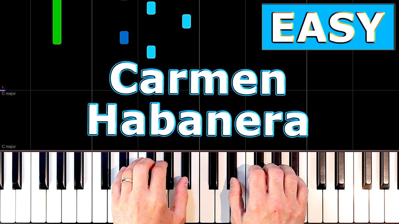 Bizet - Carmen - Habanera - EASY Piano Tutorial - [Sheet Music]