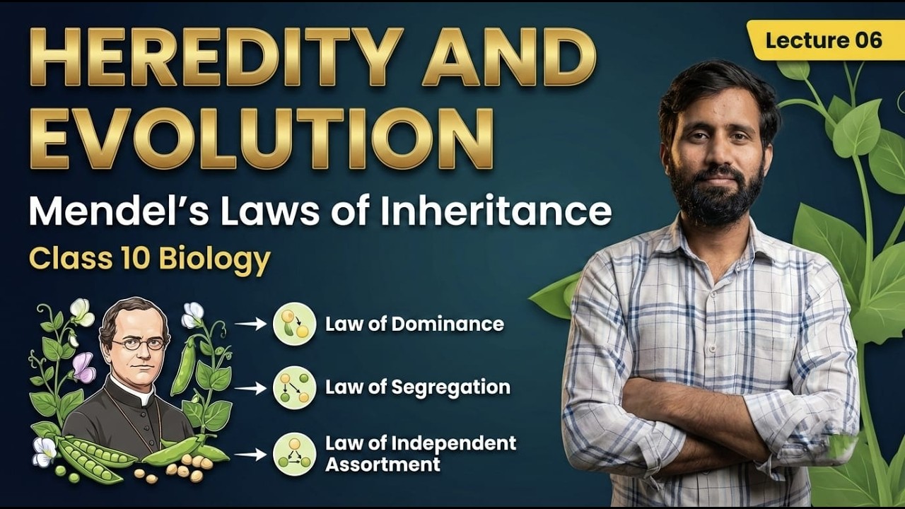 Mendel’s Laws Explained | Ratio trick | Class 10 Biology NCERT | Lecture 06