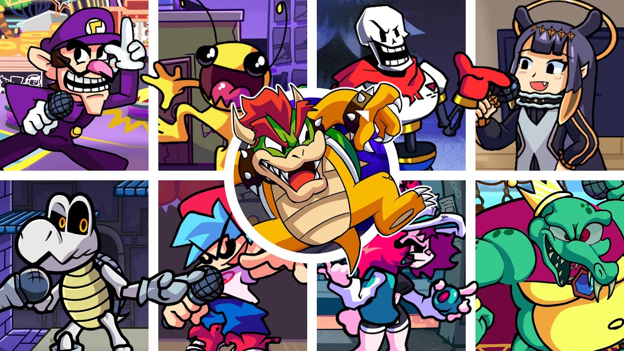🎆New Year!🥂 - Koopa Karnage But Every Turn A Different Character Is Used (Friday Night Funkin')