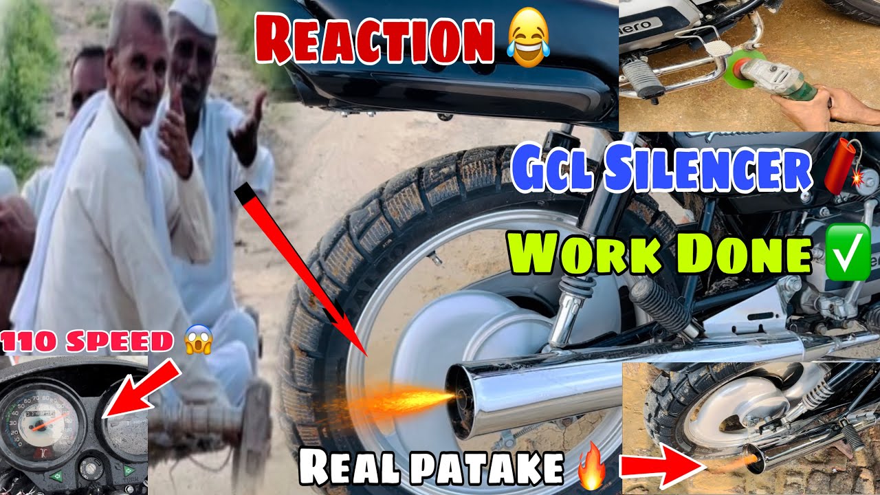 splendor Bs6 Top Speed🔥|| GCL Silencer Patake Work Done✅ || Public Reaction 😱|| Splendor Modified 🤩