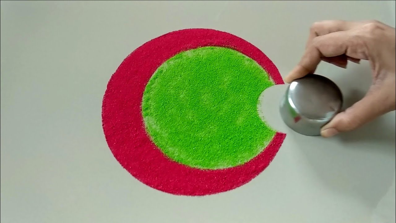 Ganpati special easy and unique rangoli design 2020