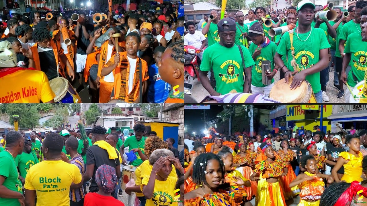 PRÉ-DÉFILÉ GHETTO BAND & LIMYÈ RARA BAND 1ER FEV CARNAVAL 2026 JACMEL 
