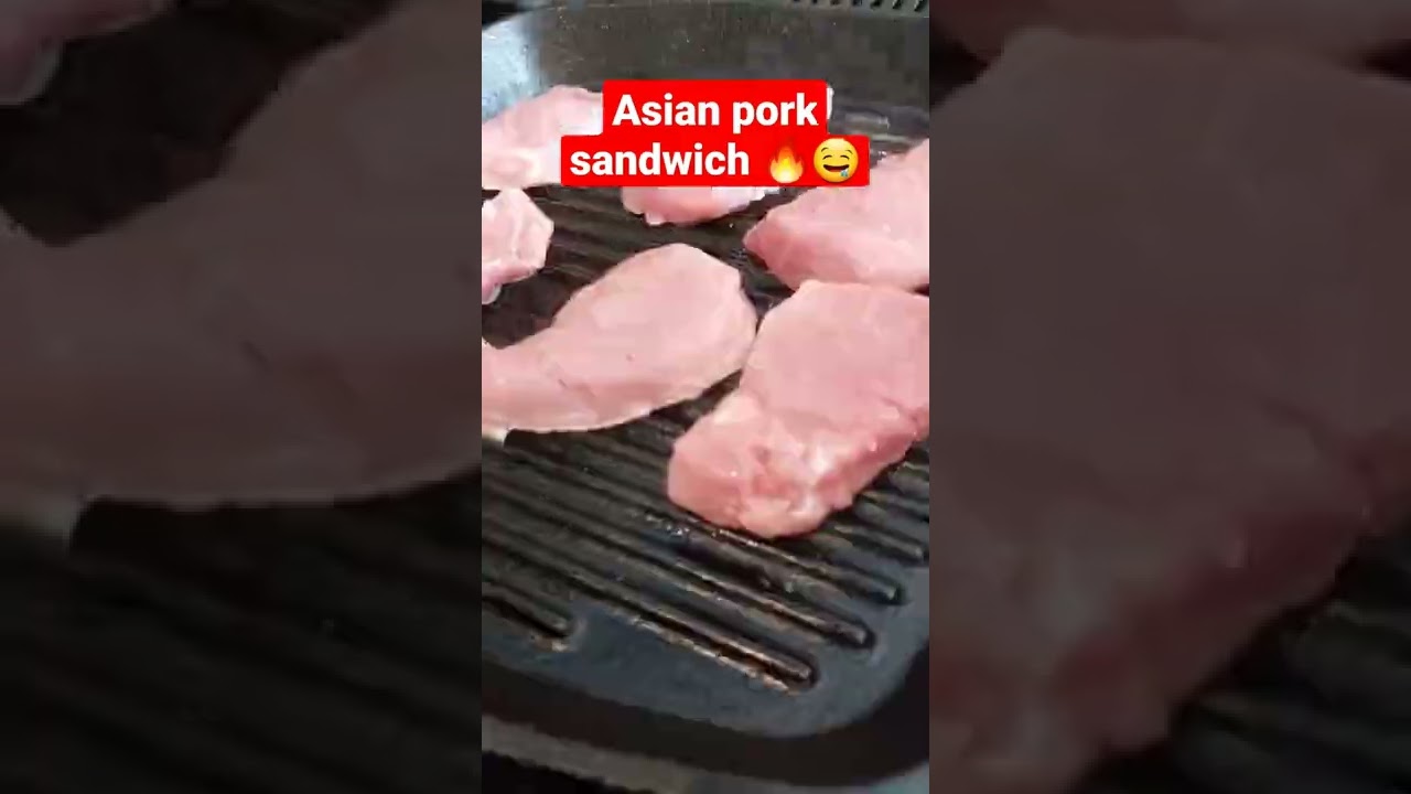Asian pork sandwich from my @twitch stream🤤