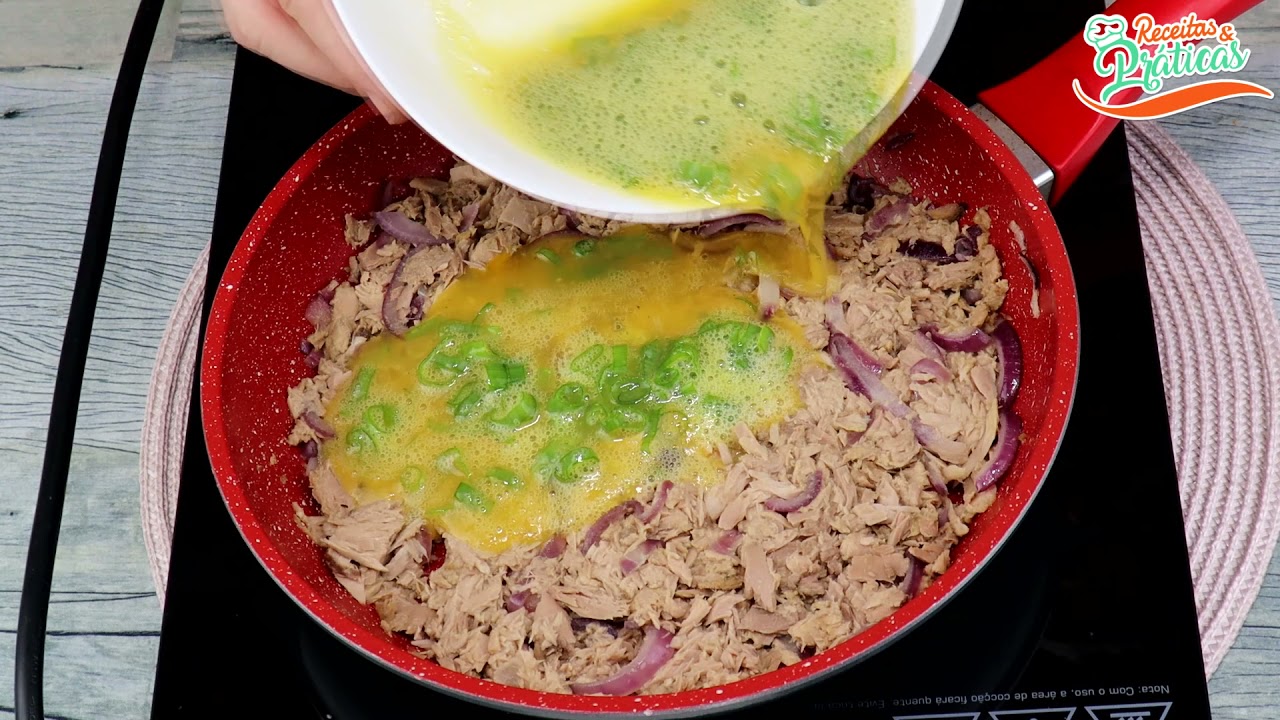 Atum com ovos! Uma receita gostosa para sua refeição!