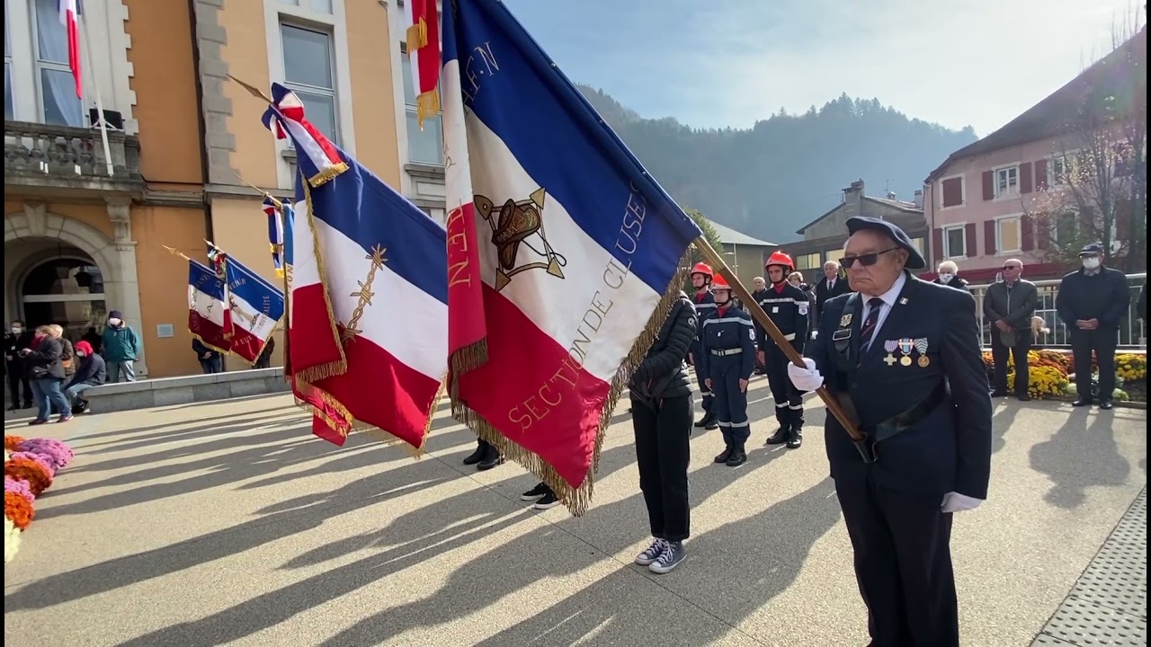 Commémoration du 11 novembre 2022 à Cluses avec les jeunes du collège Geneviève Anthonioz de Gaulle