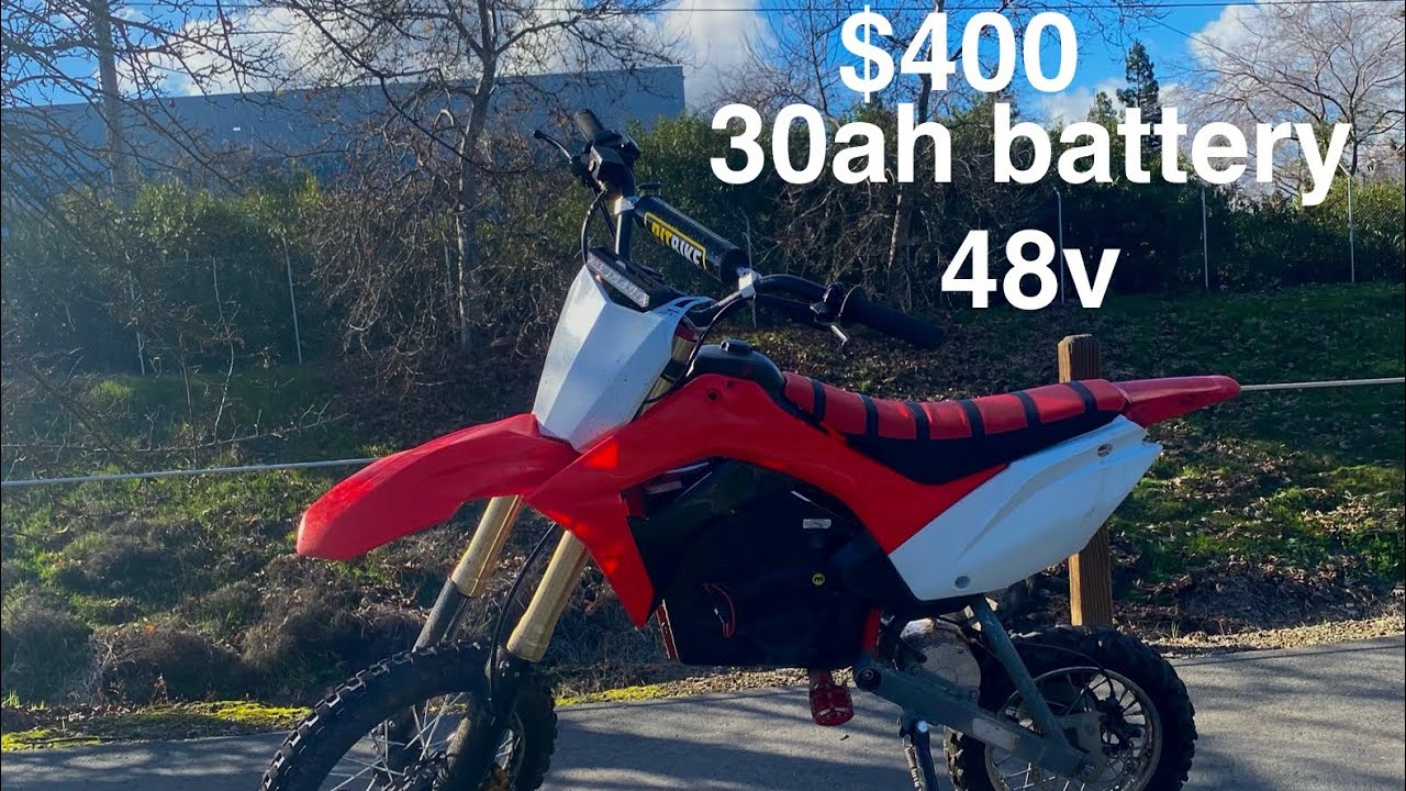 Should you get a 30ah battery for your razor dirt bike Mx500 Mx650 Sx500.