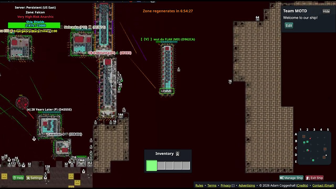 Drednot.io MASSIVE falcon war (very chaotic)