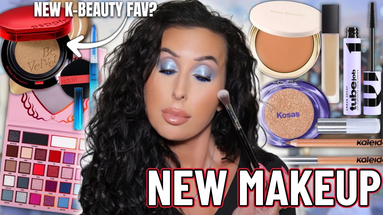 Testing NEW VIRAL MAKEUP! Rare Beauty, Kosas, Chanel, Blend Bunny Diabla, Urban Decay, Saie, Espoir
