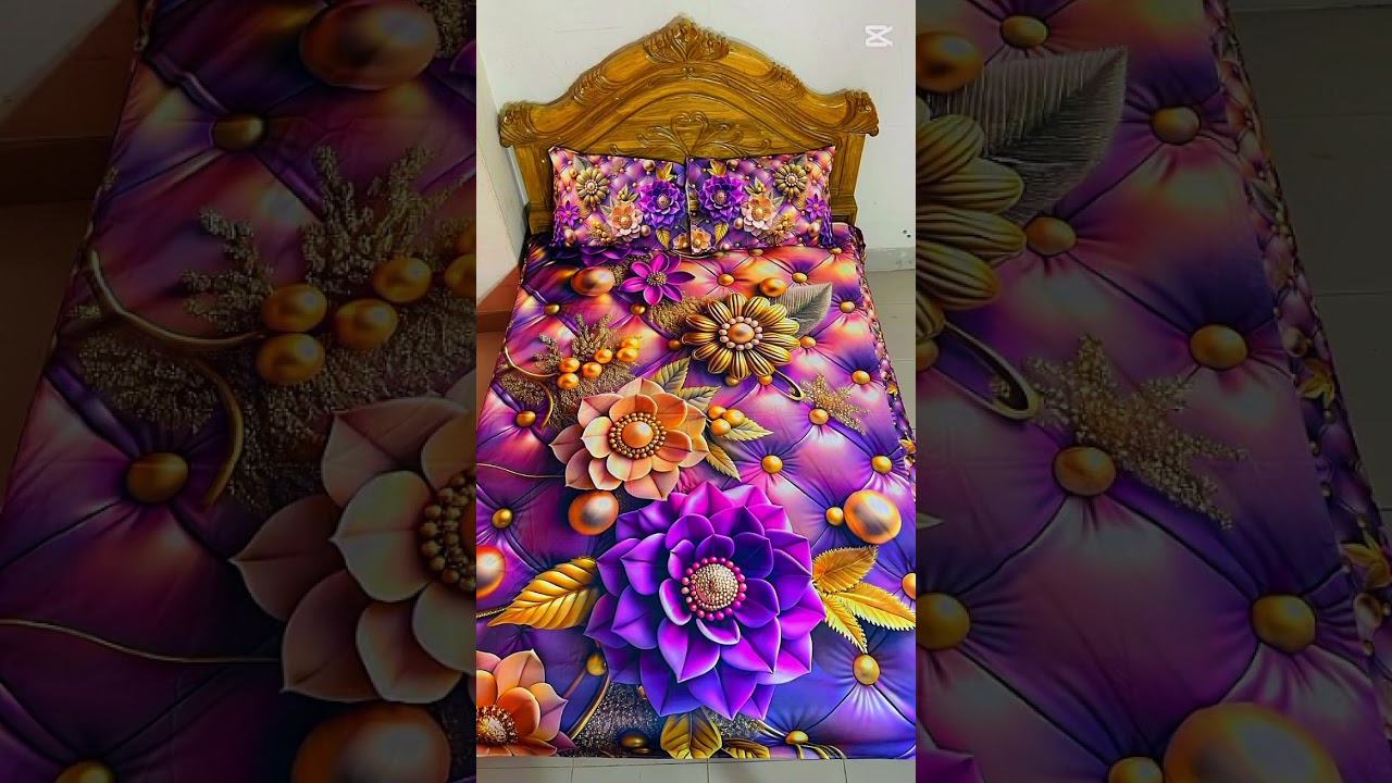 digital print 3d bedsheet,four piece set,,,#bedsheetset#3dbedsheet#your #viralvideo #digitalprint