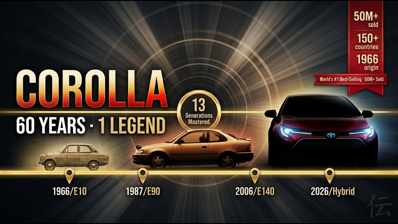 Why the Toyota Corolla Became the World's Best-Selling Car | Complete History!