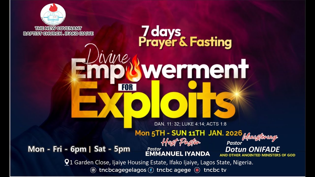 7 DAYS PRAYER AND FASTING DAY 3 || WEDNESDAY 7TH JANUARY, 2026